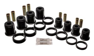 Jeep Comanche Control Arm Bushing Set - Front - Energy Suspension - Performance Polyurethane - Black - `84-`01